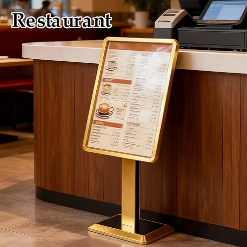 lesolar Adjustable Floor Standing Sign Holder Display, 21" x 29"Menu Stand