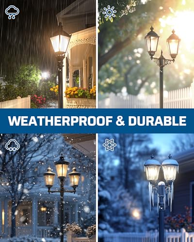 EDISHINE Outdoor Post Light Accessories, Dusk to Dawn Sensor