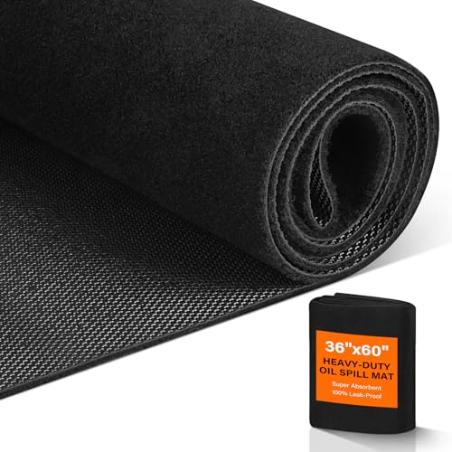 Heavy Duty Oil Mat for Driveway, 36 x 60 Inch Garage Mat for Under Car - size: 60x36in