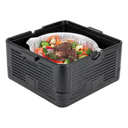 Restaurantware Black Epp Food Pan Carrier, 15 x 8.7 In - size: 14 Quart