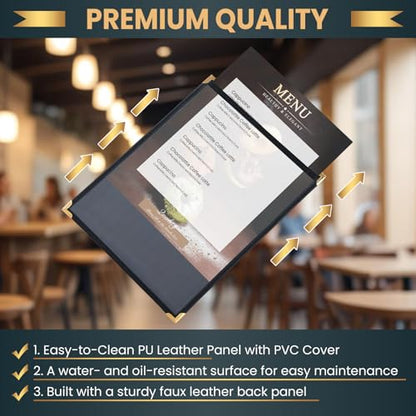 1 Page 1 View Menu Covers 8.5“ x 11”, 12 Pack - size: 1 View