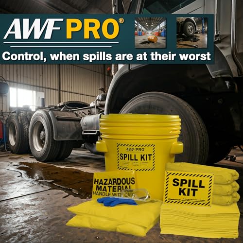 AWF PRO 20 Gallon Hazmat Spill Kit, 59 Pieces - size: Hazmat Spill Kit