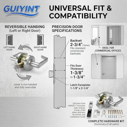 Lock Commercial Door Handle Heavy‑Duty Designer Handles for Doors