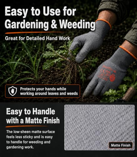 Cut-Resistant Gloves ASNI A5 Safety Work Glove - size: Large