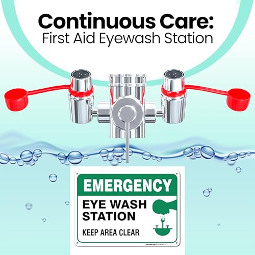 Eye Wash Kit, Faucet Mounted Emergency Eye Wash Station - 1 Pack - color: Red, size: Pack of 1