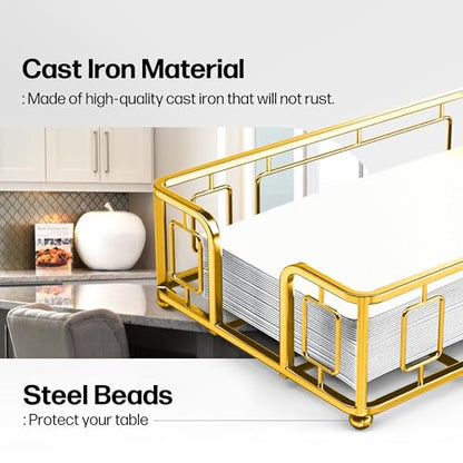 Guest Hand Towel Holder Tray for Bathroom Countertop, Gold Metal - color: I - Matt Gold Guest Towel Holder Tray, size: Guest Towel Holder