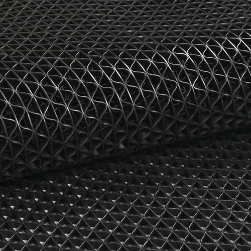 jxgzyy Commercial Drainage Mat Non Slip Floor Matting 3'x16.4', Black - color: Black, size: 196.8"L x 36"W x 0.2"Th