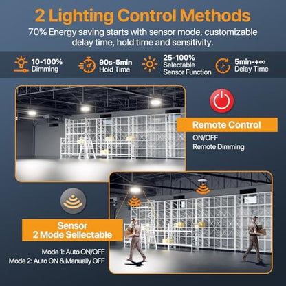Smart 150W UFO LED High Bay Lights: with Multi-Function Remote