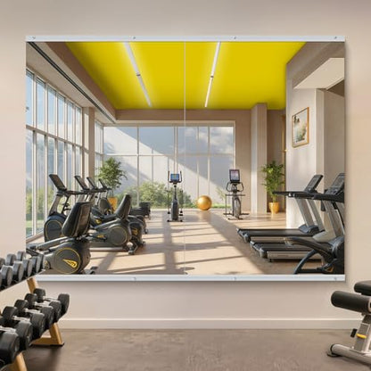 60x40 in Home Gym Mirrors,2-Pack,Frameless,Wall Mounted - size: 60"x40"x2PCS