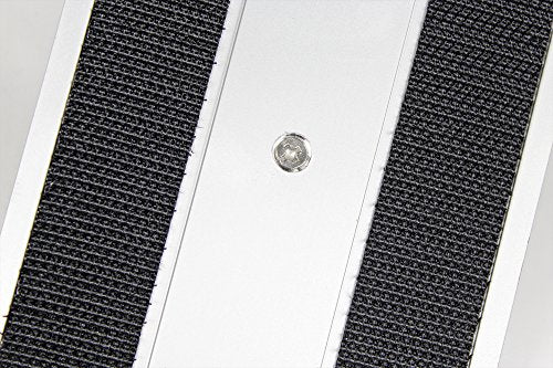 CleanAide Flat Mop Plate Frame for Microfiber Pads, Commercial-Grade Aluminum with 360° Swivel, Hook and Loop Fastening, Lightweight and Durable, Gray, Frame Only, 18 Inches - size: 18