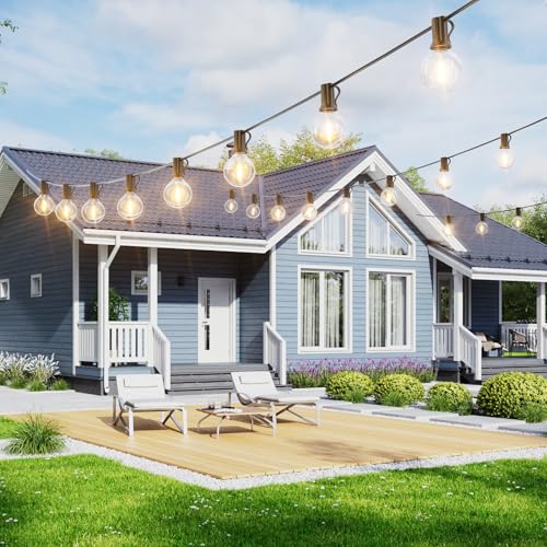 Svater Outdoor String Lights 120 FT Waterproof Patio Light 63 LED Bulbs - size: 120FT