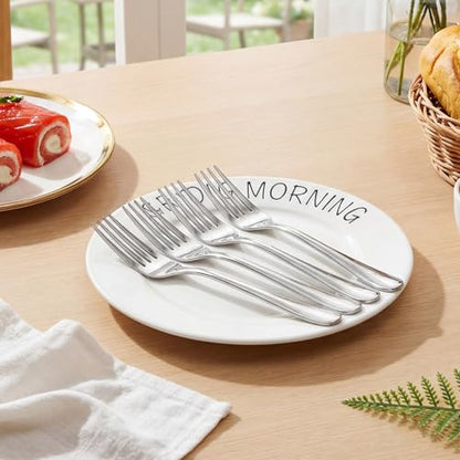 Bokon 200 Pieces Stainless Steel Dinner Forks Bulk, Metal Fork, Classic - style: Classic
