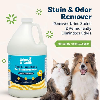 Urine B-Gone Enzyme Cleaner for Human, Cat & Dog Urine, Original, 1 Gallon - size: 128 Fl Oz (Pack of 1)