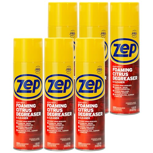 Zep Heavy-Duty Foaming Citrus Degreaser and Cleaner - 18 oz. (Case of 6)