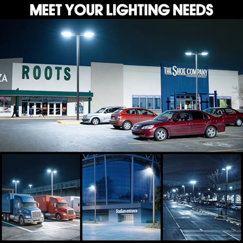 350W Parking Lot Light Slip Fitter Mount Dusk to Dawn Photocell - size: 350W/Slip Fitter/3PC
