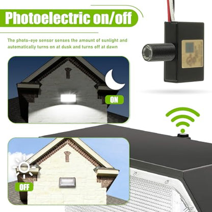105V-130V AC Photocell Light Sensor Light Control Sensor Photoelectric Switch Dusk to Dawn Sensor with Automatic Illumination Detection Circuit for Outdoor Lighting Photoelectric Switch,3 Pack - size: 3 Pack