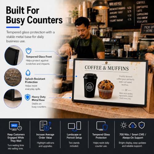 18.5" Countertop Digital Signage Display