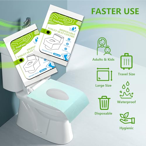 Disposable Toilet Seat Covers 20 Pack, Waterproof Individually - color: 20pcs