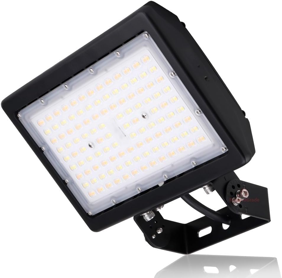 RuggedGrade 70W Kivo Series LED Flood Light - color: Black - 5000K, size: 70W–Slip Fit Mount & Yoke Mount–Kivo