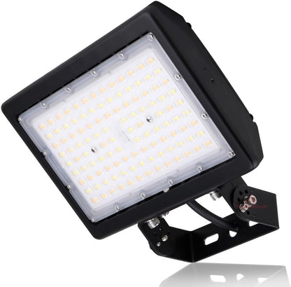 RuggedGrade 70W Kivo Series LED Flood Light - color: Black - 5000K, size: 70W–Slip Fit Mount & Yoke Mount–Kivo