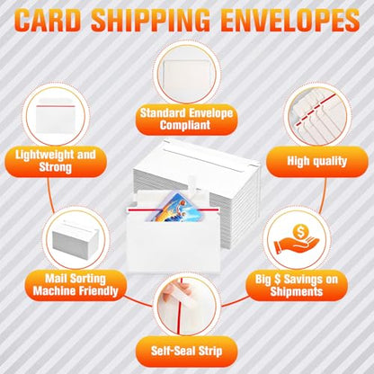 600 Pack Rigid Mailers, 7"x4.35" Premium Trading Card Shipping Envelopes - size: 600 Pack