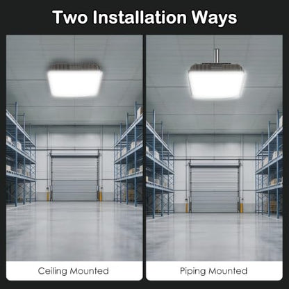 LED Canopy Lights, 60W, 8400LM, 5000K, 0-10V Dimmable - size: 60W 6Pack
