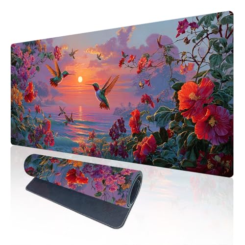 Nuxovilar Large Gaming Mouse Pad Desk Mat, 15.7x35.4 Inches Polyester - color: Mi06231