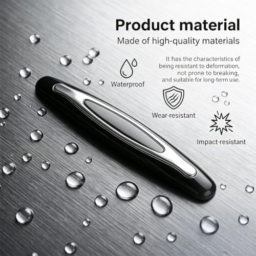 4Pcs Car Door Edge Guards, Anti‑Scratch Self‑Adhesive Protective Trim Strips, Universal Exterior Auto Accessories Compatible with Cars, Trucks, SUVs-Black - color: Black