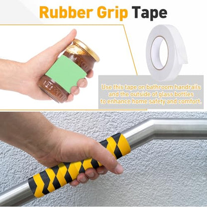 uxcell 2pcs Rubber Grip Tape,1"x33ft Non-Slip Tape w Grip Tapes,Transparent - color: Transparent, size: 1 in x 33 ft