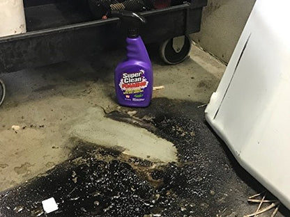 Super Clean Foaming Multi-Surface All Purpose Cleaner Degreaser Spray, Biodegradable, Full Concentrate, 32 ounce