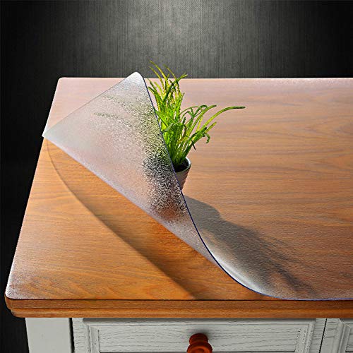 NECAUX Frosted PVC Table Cover Protector 13 x 16 Inch 1.5mm Thick - color: Frosted 1.5mm, size: 13" x 16"