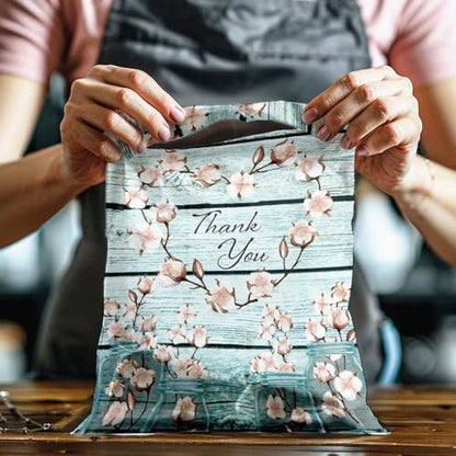 10x13 (100) Cotton Summer Designer Poly Mailers Waterproof Self Sealing Tear Resistant Polymailers Shipping Envelopes Premium Printed Bags For Small Businesses - color: Cotton, size: 10x13 inches