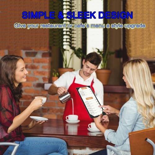Leather Menu Covers, 4.25x11 inch, Single Panel - size: 4.25 x 11 inch/single view/1 pcs