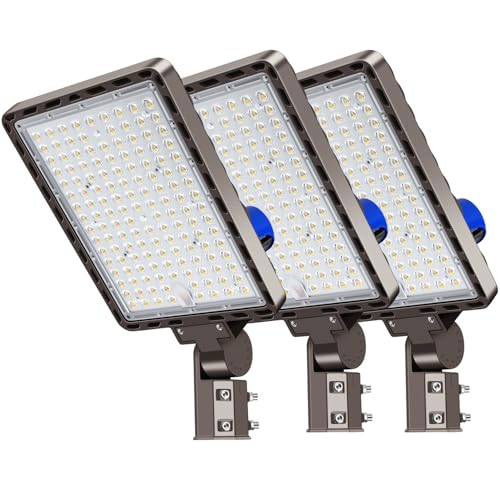 350W Parking Lot Light Slip Fitter Mount Dusk to Dawn Photocell - size: 350W/Slip Fitter/3PC