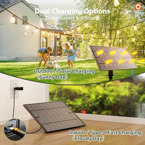 addlon 102FT Solar String Lights Outdoor, Waterproof,Dimmable, Last 20+ Hrs - size: 96+6FT