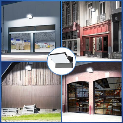 Juyace 120W LED Outdoor Wall Lights Modern Exterior Flood Light Photocell - size: 120W-1Pack-With Photocell