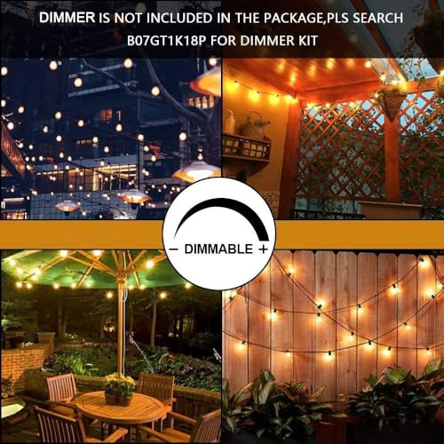 Svater Outdoor String Lights for Outside 150 FT Waterproof Commercial Grade - size: 150FT