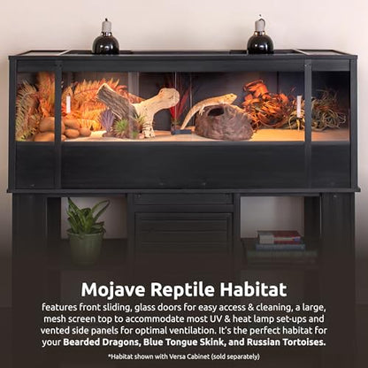 New Age Pet® ECOFLEX® 60" Mojave Reptile Enclosure, X-Large, Black - color: Black, size: Extra Large
