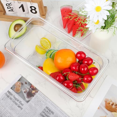 24 Pcs Plastic Drain Shelf, Drain Tray for 1/3 Size Food Pan - size: 1/3