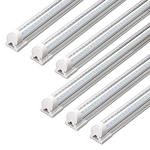 Barrina T8 LED Shop Lights 4FT, 40W 5500LM 5000K, High Output Tube, 6 Packs - color: 5000K, size: 4ft-6 Packs