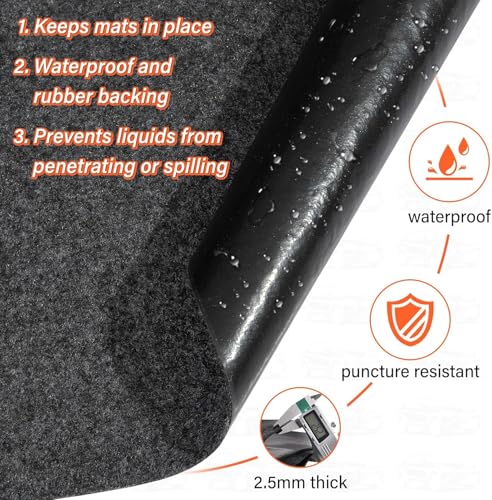 22 x 8.8FT Extra Large Garage Floor Mat,Absorbent Oil Spill Mat - size: GFM-22 x 8.8FT