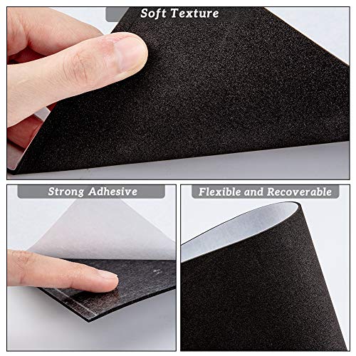BENECREAT 10PCS 2mm Thick Self-Adhesive Foam Sheet 8.3x11.8" Insulation Foam for Halloween Decor, Containers and Furniture Protection, Black - color: Black, size: 2mm