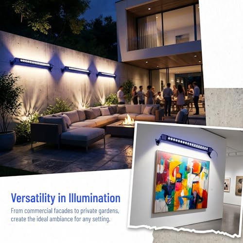 2Pack 36W Wall Washer Light 2FT 4000K 120V IP67 Waterproof Plug-in - color: 4000K-Neutral White, size: 23.6''