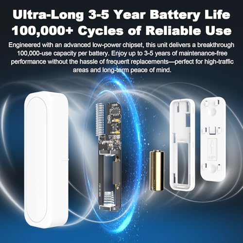 Door Chime When Door Opens, Doorbell Alarm for Home, Office, Store - size: 2 Door Chime-1 Door Sensor