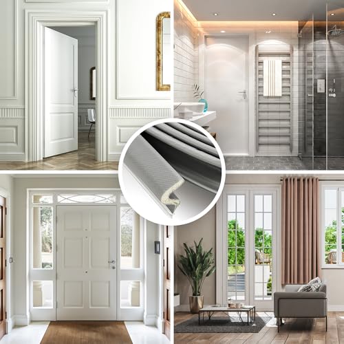 Ravinte Weather Stripping Door Seal, Q-Shaped Kerf Foam Strip, 8 FT, Grey - color: Gray, size: 8 Feet