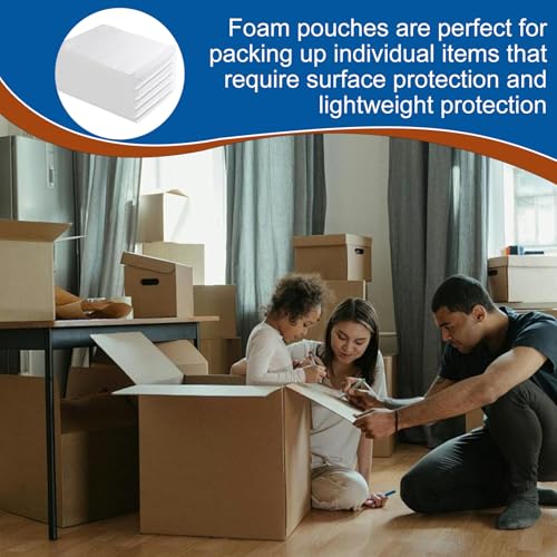 Cushion Foam Wrap Pouches for Moving(100 Pack 10"x12'') - size: 10"X 12" 100PCS