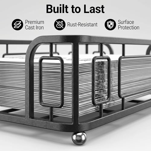 Guest Towel Holder Tray for Bathroom Countertop, Black Metal - color: H - Black Guest Towel Holder Tray, size: Guest Towel Holder