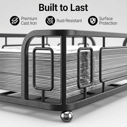 Guest Towel Holder Tray for Bathroom Countertop, Black Metal - color: H - Black Guest Towel Holder Tray, size: Guest Towel Holder