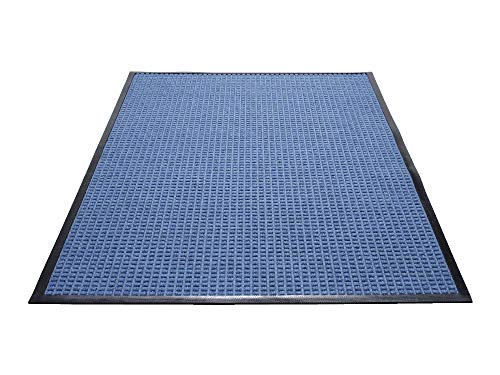 Guardian WaterGuard Indoor/Outdoor Wiper Scraper Floor Mat, Rubber/Nylon, 2'x3', Blue - color: Blue, size: 2' x 3' (Rectangular)