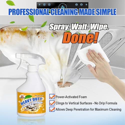 16.9oz Kitchen Oil Stains Spray, Heavy Duty Oven Foam Cleaner